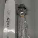 meekoo Stainless Steel Ladle Soup Handle Ladle with Pouring Rim for Kitchen Cooking Soup Sauce