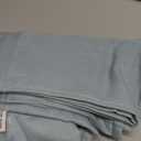 H.VERSAILTEX Linen Curtains Elegant Natural Linen Semi Sheer Curtains Energy Light Filtering Rod Pocket Window Treatments Panels for Living Room (Set of 2, Cloud Blue, 52 inch W X 63 inch L)