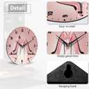 SPUNKER Clock for Bedroom,Pink High Heel Shoes Wall Clocks,Butterfly Battery Operated Wall Clock Silent Non-Ticking Decorative for Home Kitchen Bathroom Living Room Bedroom Office 10 Inch