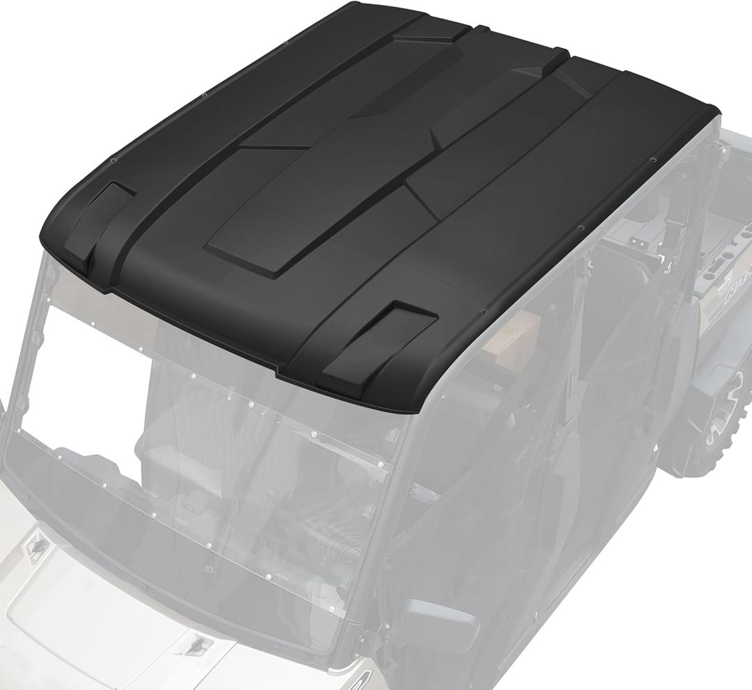 Sport Roof for Polaris Ranger Crew XP 1000 900 2015-2024 2025, Ranger Crew 900/570 Full-Size, Combination Poly Crew Sport Hard Roof Top 4 Seats Accessories, Replace OEM # 2889223, 4PCS
