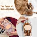 2 x Protective Case, High Clear Case Cover for 17cm Doll, Acrylic Display Box with Keychains (Doll Not Include) (Seat)