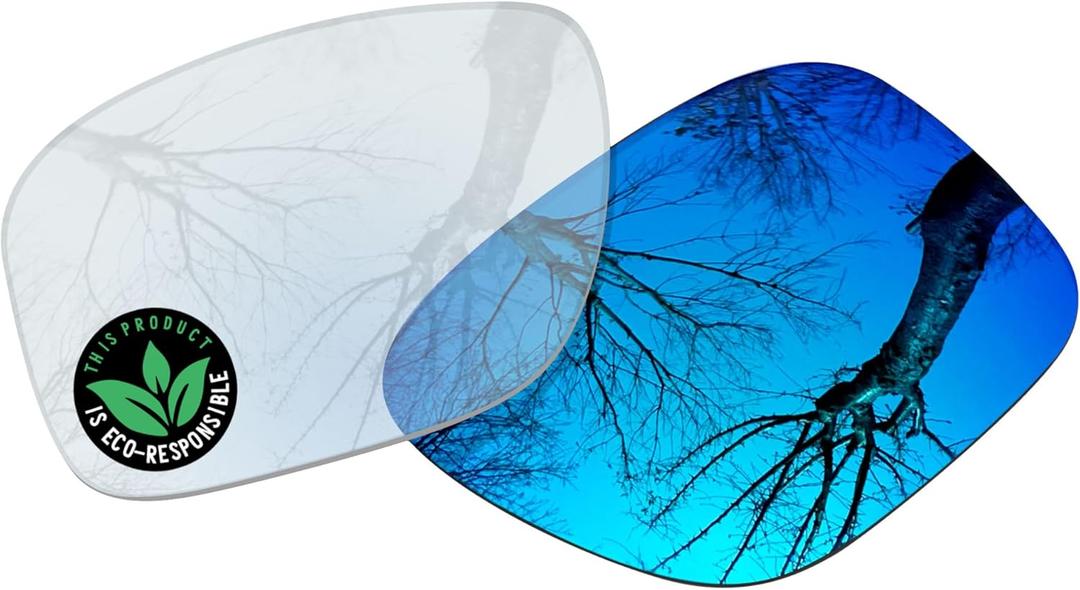 Raydi Polycarbonate Replacement Lenses for RayBan Meta Wayfarer RW4006 50mm Sunglasses - Ice Blue Photochromic - Non - Polarized