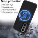 Galaxy S21 FE case,Samsung S21 FE 5g case S21 FE Heavy Duty case[ with Clip], [Shockproof] [Dropproof] [Dust-Proof], Compatible with Galaxy S21 FE/Galaxy S21 FE 5G (MAG- Black)