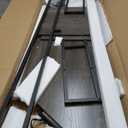 MUTUN Corner TV Stand with Power Outlet, Corner TV Stand for 32 43 50 55 60 Inch TV, Corner Entertainment Center, Industrial TV Console Table for Living Room Bedroom, 55 Inch, Grey Oak