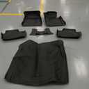 Automotive Floor Mats & Cargo Liner for Cadillac CT4 2020-2023 2024 2025, Heavy Duty TPE All Weather Protection Car Floor Mats, 1st & 2nd Row Full Set Rubber Floor Liners, Include CT4-V, Black