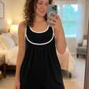 Yousify Womens Rompers Summer Casual Loose Sleeveless Overalls Color Block Shorts Jumpsuit 2026 Vacation Outfits with Pockets (Black, M)