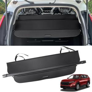 Retractable Cargo Cover for Honda CRV 2023-2025 2026 Accessories, Carbon Fiber Texture Trunk Cover with Extra Flap for No Gap, Heavy Duty Rear Luggage Security Shield Shade for CR-V 6th Gen