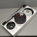 52 Inch Ceiling Fan with Light - Black Ceiling Fan for Living Room and Bedroom - 5500 CFM Max Airflow - Dimmable - Reversible Function for Summer and Winter - Matte Black