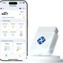 DFirst 201BTFD All System Diagnostic Tool Oil Reset One-Click ECU Coding Disable Auto Start Stop OBD2 Scanner (iOS/Android,A Vin Pack, Lifetime Free Update)