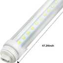 GreenSun F48T12 CW HO 4FT 20W R17D LED Tube Bulb, 5000k Daylight Clear Cover for Commercial Household Lighting, 360 Degree R17D Base