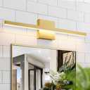 Gold Bathroom Light Fixture - 23.6 inch Brushed Gold Bathroom Vanity Light Over Mirror 18W LED Dimmable Wall Sconce Lighting Fixture for Bathrooms Bedroom