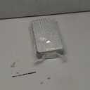 Silver Metal Tin Box Lids - Large Containers, Holder for Keeping Car Keys, Cookie, Pencil Case, 8.2 x 4.7 x 2.4 inch