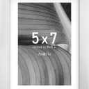 An&He 5x7 Picture Frame, Silver Photo Frame for Tabletop and Wall Display, Minimalist Design, Set of 1