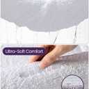 DEXI Bath Mats Bathroom Rug, 32x20 White Non Slip Bathroom Rugs Washable, Absorbent Bathmat Quick Dry for Shower Floor Sink