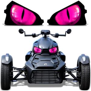 AMR Racing Roadster Headlight Eye Graphics Decal Cover Compatible with Can-Am Ryker 2019-2022 - Eclipse Pink