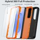 KECAI for Samsung Galaxy S25 Plus Case with 2 Screen Protectors,Heavy Duty Shockproof Drop Protection Military Grade Tri-Layer Rugged Phone Cover with Built-in Invisible Kickstand (6.7")