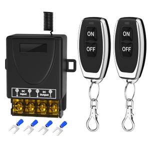 RVBOATPAT Wireless Remote Switch DC 8V/12V/24V/48V/72V/86V 30A Relay RF Remote Control 328ft Long Range for Anti-Theft Alarms Security Systems Roller Lind Door