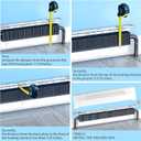 Baseboard Heater Covers with Left and Right Endcaps,Suit for Bathroom & Hydronic System for Replacing Old Cover Galvanized Steel Slip-On White (4ft)