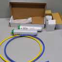 GE Dual Stage Under Sink Water Filtration System with Faucet, Reduces Lead, Chlorine & More, Easy Install, Twist & Lock Design, Replace Filters (FQK2J) Every 6 Months, GXK255TBN