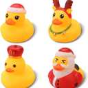 Funny Rubber Ducks Set of 4  Unique Character Rubber Duckies for Jeep Ducking, Bath Toys, Party Favors, Novelty Duck Gifts for Jeeps, Kids, and Adults