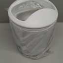 FEILANDUO Bathroom Accessories Sets Complete, 8 Pcs Bathroom Accessory Set with Trash Can, Soap Dispenser, Soap Dish, Toothbrush Holder,Toothbrush Cup,Toilet Brush and Qtip Holders,Vanity Tray (White)