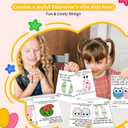 2 x Valentines Day Gifts for Kids for Kids 24 Pcs Paint Watercolor Joke Valentines Cards,Valentine's Day Gifts for Boys Girls Classmates School,with Paintbrush