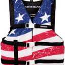 Sportstuff Stars & Stripes Life Jacket for Adults & Kids - USCG Approved Life Vest for Men, Women, Youth & Child, Open-Side Watersports Vest for Boating, Tubing & Swimming, Youth 50 - 90 Lbs