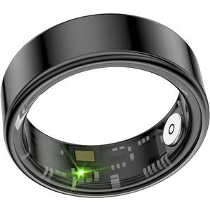 Smart Ring Health Tracker, Health Rings for Men & Women, Waterproof Fitness Tracker (Black, 8#)