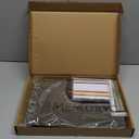 Funeral Guest Book for Memorial Service, Celebration of Life Wooden Guestbook with 80 Pages Black Paper (8.3" x 11.7"), Memorial Scrapbook for Polaroid Photos with Pens, Corners & Table Sign (Memory) (Large)