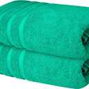 Infinitee Xclusives 100% Cotton Luxury Bath Towels Set of 2 (27x54 Inches), Soft, Absorbent, Quick Dry, Perfect Towels for Bathroom, Gym, Spa & Hotel |Vivid Green|