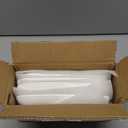 DELLING 8 Inch Rectangular Appetizer Plates, Salad Plates Set, Ceramic Dessert Plates, Small Serving Plates for Salad, Appetizer, Snack, Sushi - Microwave, Oven, and Dishwasher Safe - Set of 6, White