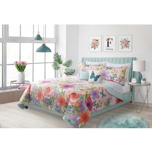 Quilts for Double Queen Bed Felicity Bedspreads Soft Bed Summer Quilt Lightweight Microfiber Bedspread-Modern Style Pattern Coverlet for All Season - 3 Piece (1 Quilt, 2 Pillow Shams)