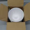 Melamine Plastic Beaded 6 inch Cereal Bowls, Basic White, 6pcs 24oz Unbreakable Durable, Dishwasher Safe, BPA Free, All purpose Soup, Salad Bowls, Everyday Meals