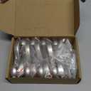 8 Pack Coat Hooks Wall Mount Heavy Duty Utility Retro Double Hooks for Hanging Coats,Hat, Towel, Key, Robe, Scarf, Bag, Cap (Silver)