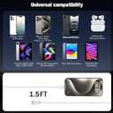 3 x 6FT iPhone 16E Car Carplay Charger Cord for iPhone 16/15, 15/16 Pro Max,15 16 Plus, Long USB A to USB C Cable for iPad 10th/11 Gen, iPad Pro 12.9,iPad Air, AirPods 4 Type-c Charger Cable Charging Cord