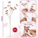N&T NIETING Baby Breath Flowers Artificial Bulk, 10Pcs Fake Gypsophila Plants Bouquets Flowers Real Touch Faux Babies Breath Arrangement for Home Wedding Party Vase Decoration Fall Pink