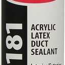 Red Devil 0846DS RD-DS 181 Acrylic Latex Duct Sealant, 10.1 oz, Gray, 1 Pack
