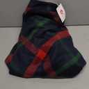 Tanming Women's Winter Warm Elastic Waist Wool Plaid A-Line Pleated Long Skirt (Medium)