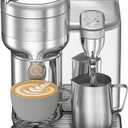 Nespresso Vertuo Creatista Coffee & Espresso Maker by Breville
Brushed stainless steel coffee machine with barista steam wand for latte art, one touch brewing and 30 second heat-up.