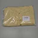 Sovoyontee Women's 2 Piece Swimsuit Coverup Crochet Hollow Out Bathing Suit Swim Beach Cover Up Crop Top Skirt Sets (Beige, L)