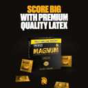 TROJAN Magnum Lubricated Large Condoms, Comfortable and Smooth Lubricated, Americas Number One Condom, 36 Count Pack