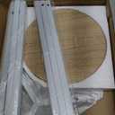 YIZAIJIA Plant Stand Indoor Corner Tall 2 Tier Metal Modern Flower Storage Plant Shelf Holder for Living Room Balcony Garden,White (2 Tier-White Round)