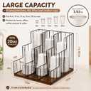 Geelin Cup and Lid Holder, Coffee Cup Dispenser Organizer, 9 Compartments