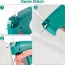 BS ONE 2-in-1 Stitch Tagging Gun for Clothing,Stitch Gun & Retail Price Tag Attacher Gun for Clothes with 6 Needles & 1000pcs 0.2" & 1000pcs 2" Barbs Fasteners