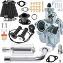 SOFO 212 Performance Parts VM22 Carburetor Exhaust Muffler for Predator Coleman CT200U BT200X Baja MB200 KT196 Stage 2 Kit Mini Bike Go Kart 224cc 196cc 6.5HP GX160 Engine