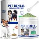 Mimo Style Dog Dental Powder, Dog Teeth Cleaning Powder, Targets Tartar & Reduces Plaque & Bad Breath - Teeth Cleaning Made Easy Eliminate - Meat-Flavored Formulated