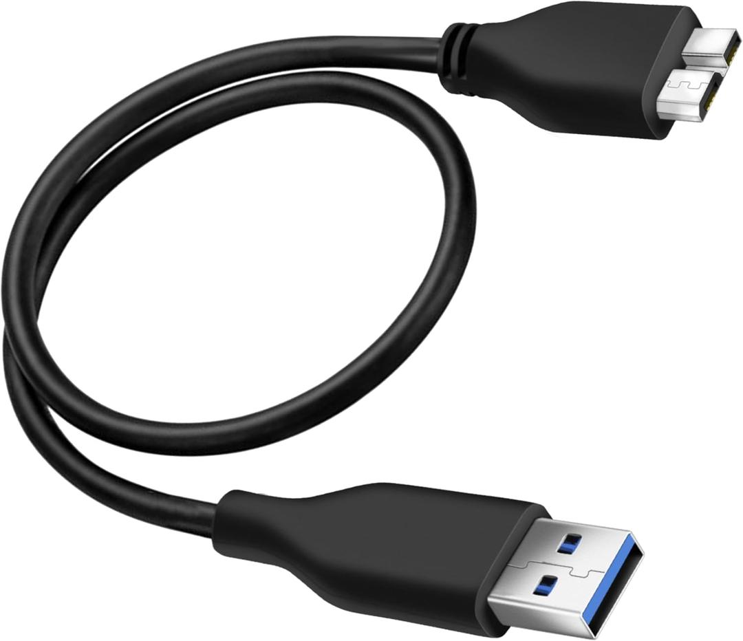 Pack of 1 SaiTech IT 45CM USB 3.0 Cable A to Micro B high Speed Upto 4.8 Gbps Data Transfer Cable for Portable External Hard Drive 