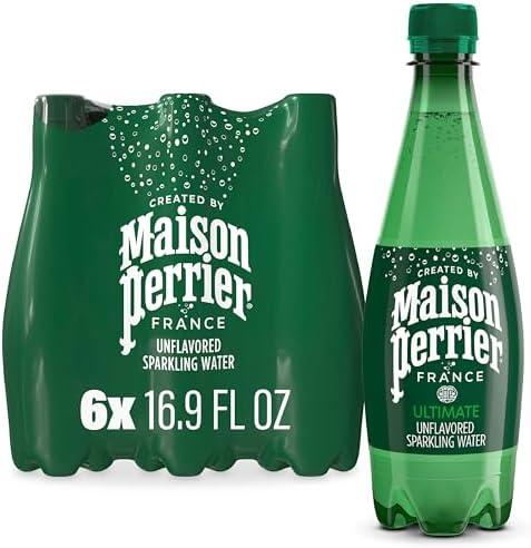 Maison Perrier Ultimate Sparkling Water, 16.9 Fl Oz Plastic Water Bottles, 6 Count 101.406 fl oz,  BB 04.04.26