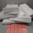 540Pcs Dish Packing Supplies for Moving, 270 Cushion Foam Wrap Pouches & Sheets 4 Sizes (16x12", 12x12", 12x7.8", 7.8x7.8") with 270 Fragile Stickers Plate Packing Sleeves for Fragile Shipping Storage