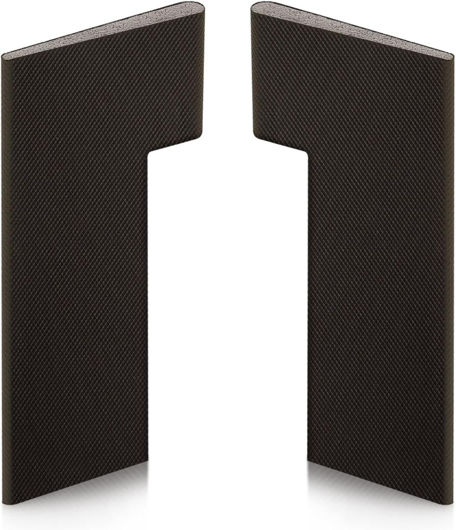 Door Weather Stripping Corner Seal Pad for Therma-Tru, Corner Seal for Therma Tru, Fiber Classic Foam Door Corner Seal Sweep Pads (Brown, 1 Set)